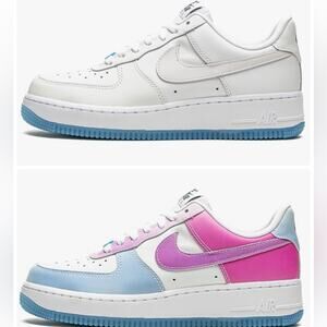 Color Changing Women's Sz7 Nike Air Force 1 Low LX UV Reactive like New